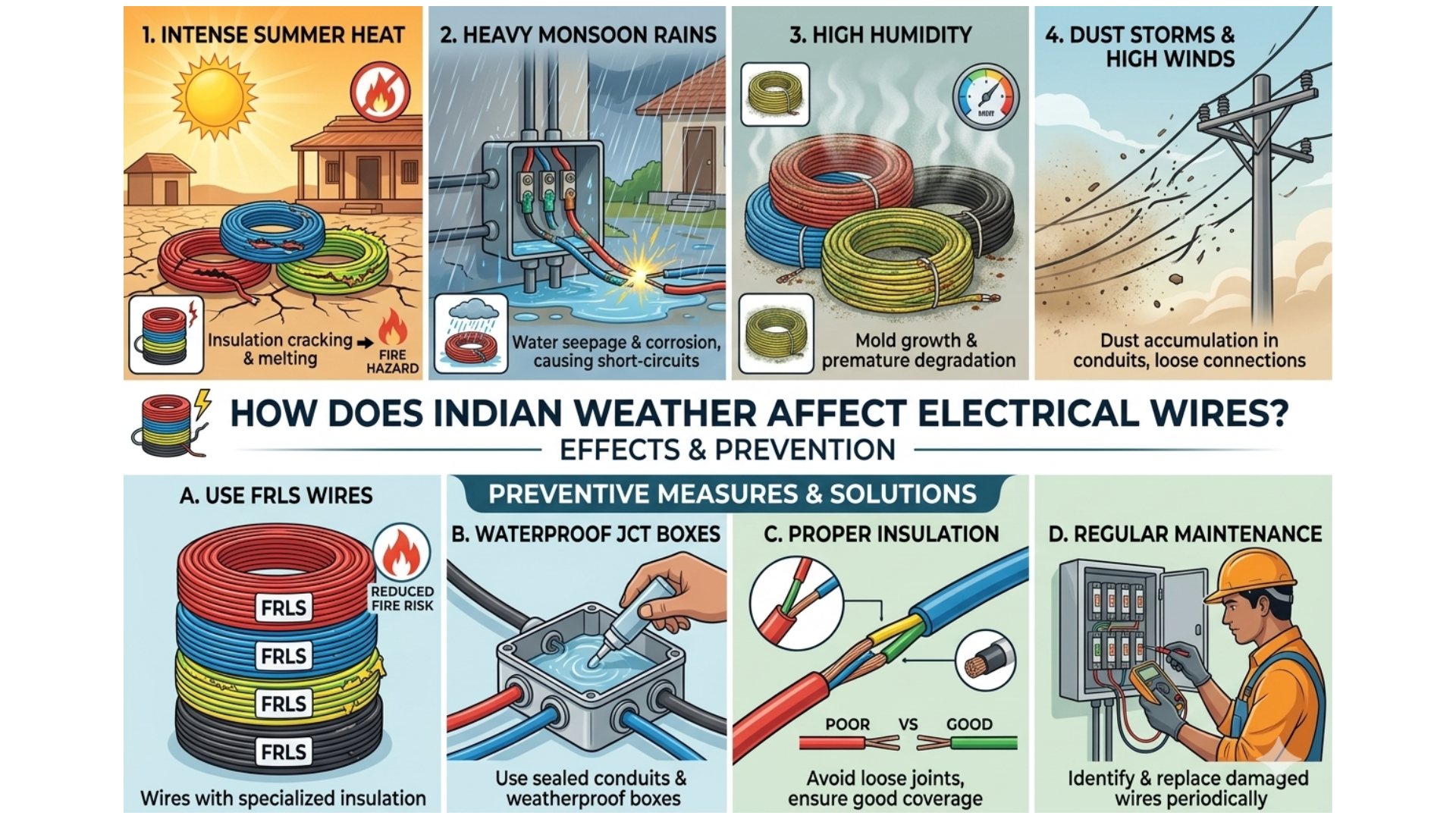 How Does Indian Weather Affect Electrical Wires in India & How to Prevent Damage?